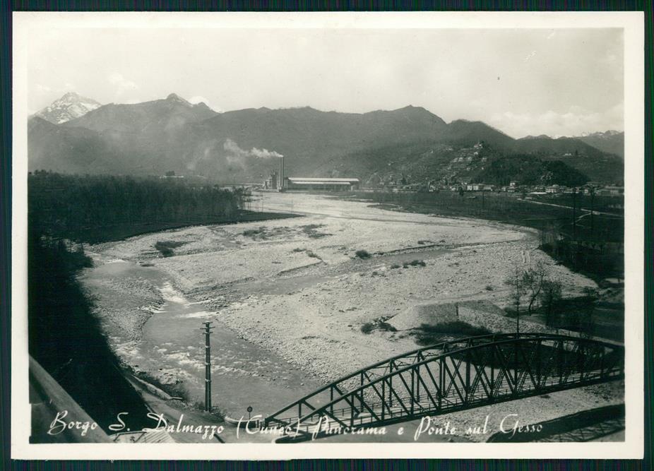 Cuneo Borgo San Dalmazzo Ponte sul Gesso Foto FG cartolina MZ1029 – fronte