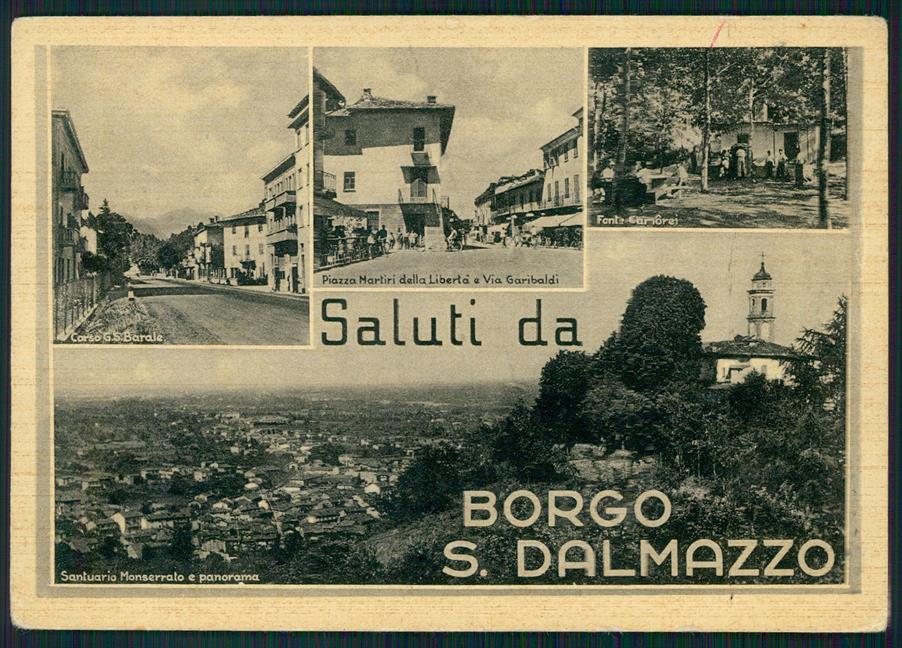 Cuneo Borgo San Dalmazzo Saluti da FG cartolina MZ1053 – fronte