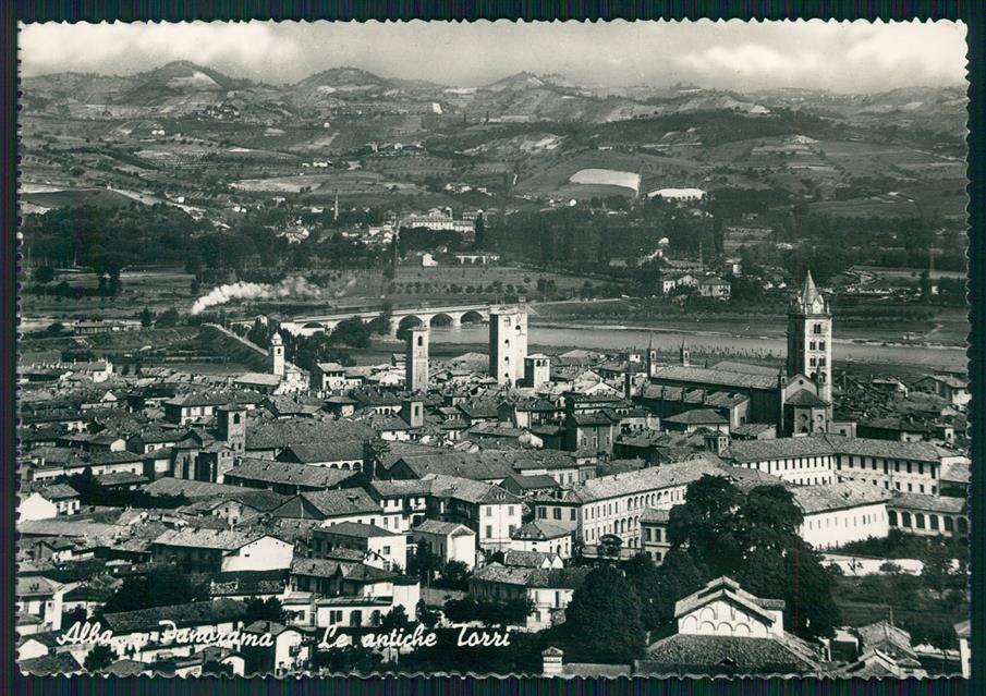 Cuneo Alba Antiche Torri Foto FG cartolina MZ1061 – fronte
