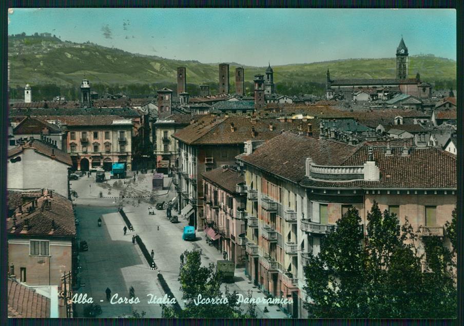 Cuneo Alba Corso Italia Foto FG cartolina MZ1066 – fronte