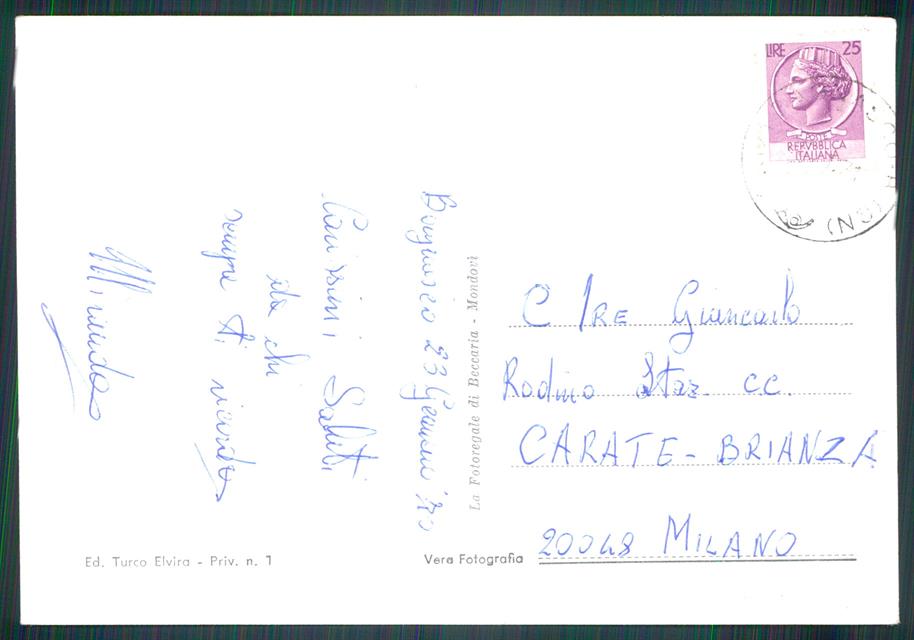 Cuneo Bagnasco Foto FG cartolina MZ1081 – retro
