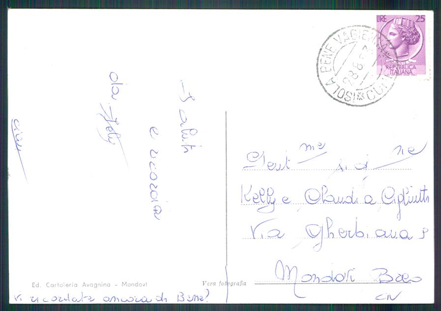 Cuneo Bene Vagienna Foto FG cartolina MZ1087 – retro