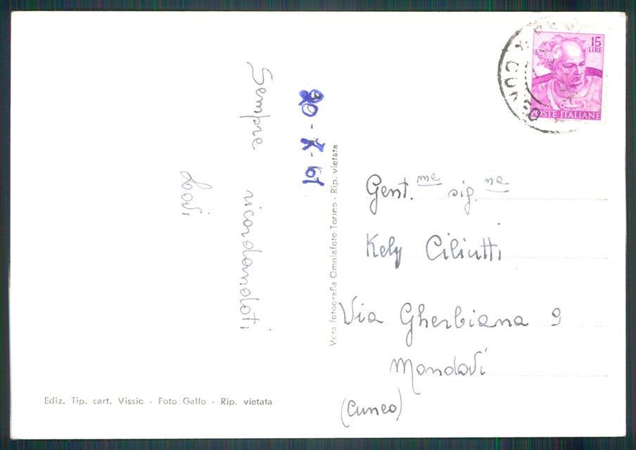 Cuneo Bene Vagienna Foto FG cartolina MZ1089 – retro