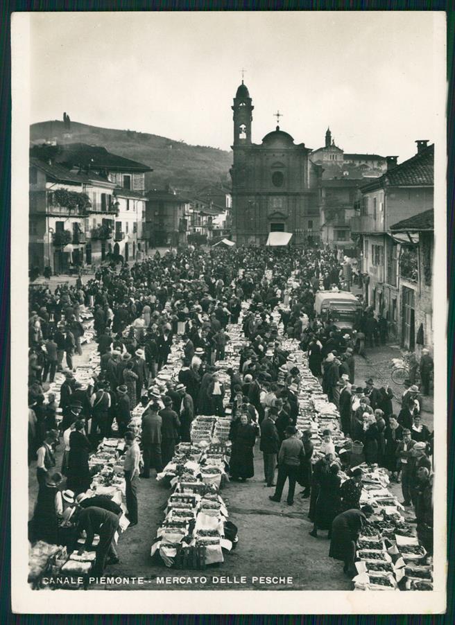 Cuneo Canale Mercato delle Pesche Foto FG cartolina MZ1106 – fronte