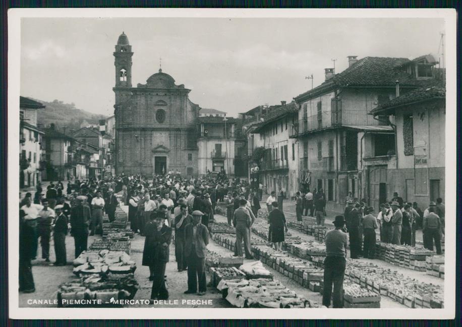 Cuneo Canale Mercato delle Pesche Foto FG cartolina MZ1107 – fronte