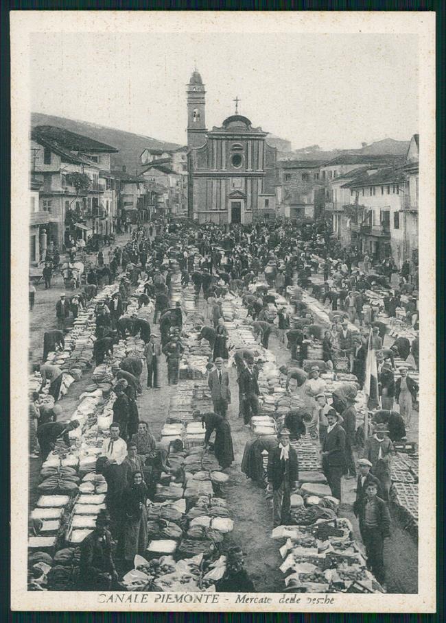 Cuneo Canale Mercato delle Pesche FG cartolina MZ1110 – fronte