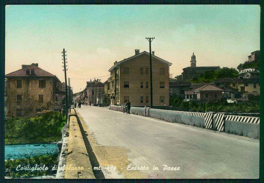 Cuneo Costigliole Saluzzo PIEGA Foto FG cartolina MZ1125 – fronte