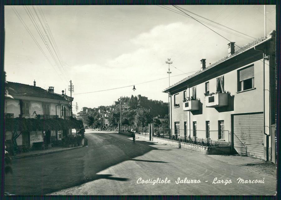 Cuneo Costigliole Saluzzo Largo Marconi Foto FG cartolina MZ1131 – fronte