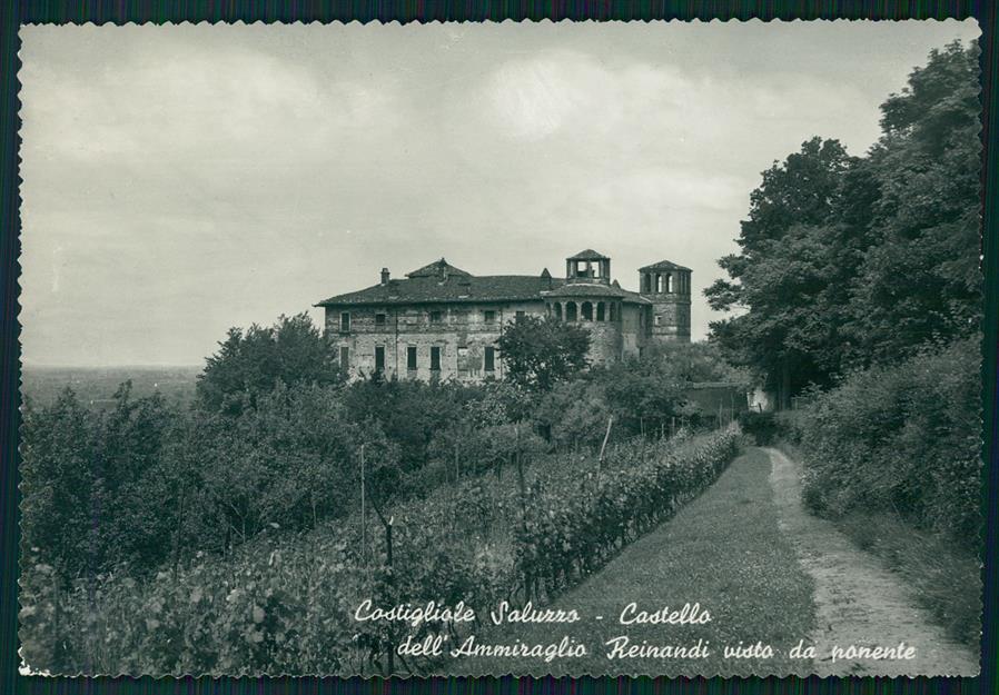 Cuneo Costigliole Saluzzo Castello Ammiragli Reinaudi Foto FG cartolina MZ1132 – fronte