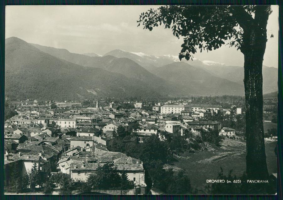 Cuneo Dronero PIEGA Foto FG cartolina MZ1152 – fronte