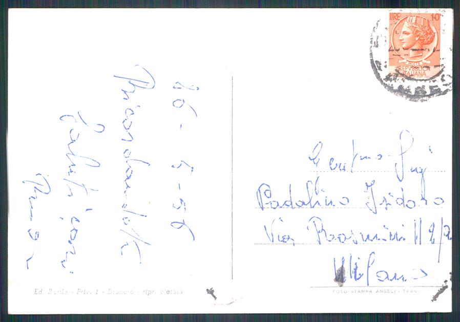 Cuneo Dronero Foto FG cartolina MZ1165 – retro