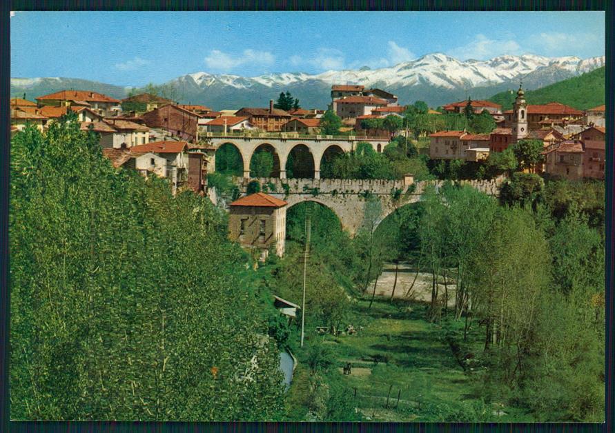 Cuneo Dronero Ponti sul Maira Foto FG cartolina MZ1180 – fronte