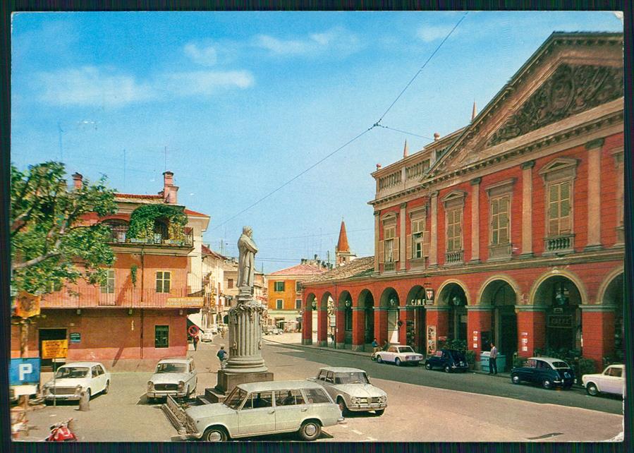Cuneo Dronero Teatro Civico Auto Foto FG cartolina MZ1188 – fronte