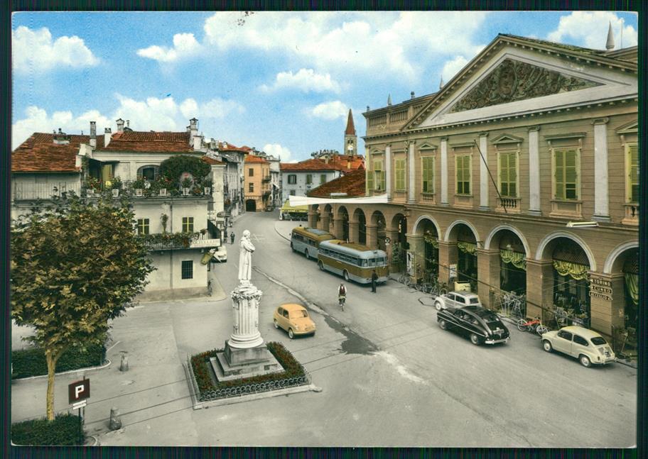 Cuneo Dronero Teatro Civico Auto Foto FG cartolina MZ1190 – fronte