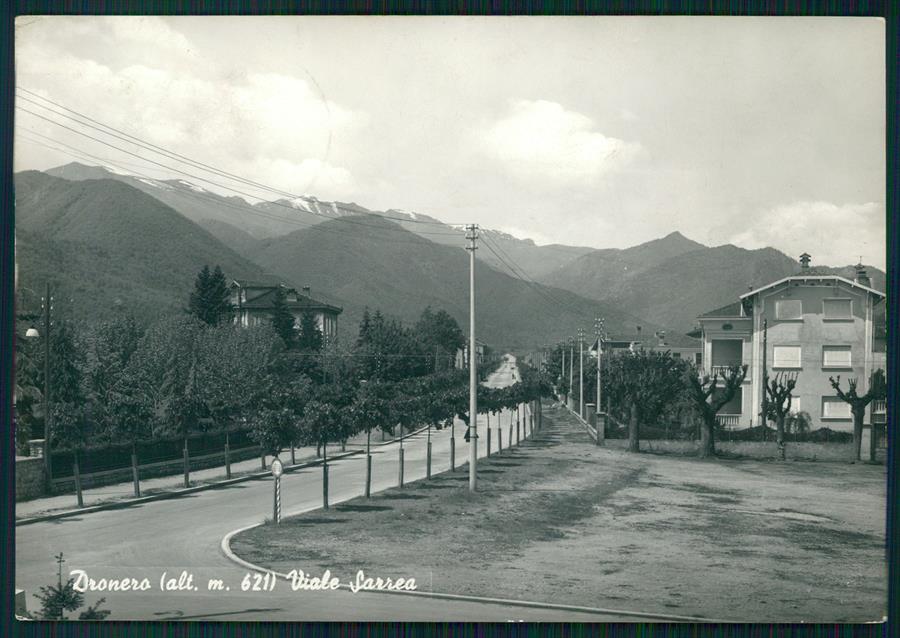 Cuneo Dronero Viale Sarrea Foto FG cartolina MZ1195 – fronte