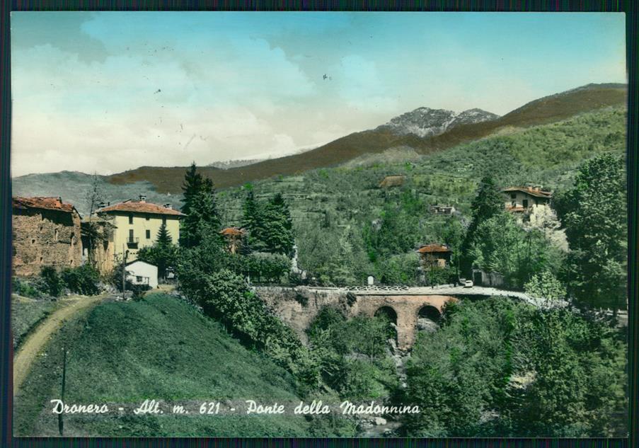 Cuneo Dronero Ponte della Madonnina Foto FG cartolina MZ1197 – fronte