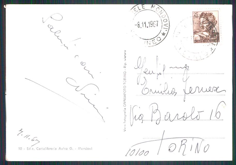Cuneo San Michele Mondovì Foto FG cartolina MZ1222 – retro