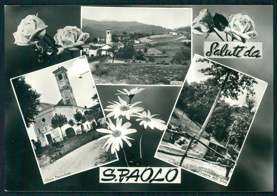 Cuneo San Michele Mondovì San Paolo Saluti da Foto FG cartolina MZ1226 – fronte