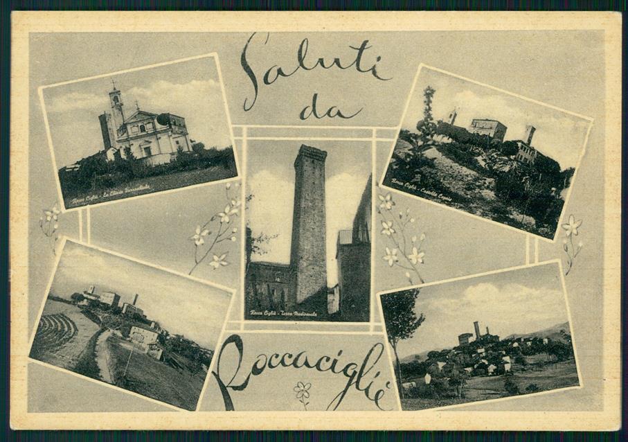 Cuneo Rocca Cigliè Saluti da FG cartolina MZ1248 – fronte