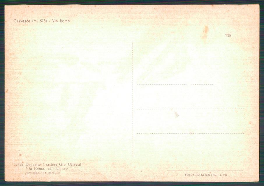 Cuneo Cervasca FG cartolina MZ1259 – retro