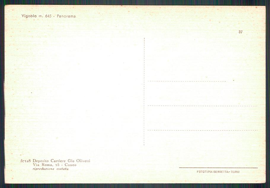 Cuneo Vignolo FG cartolina MZ1264 – retro