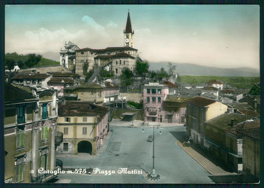 Cuneo Caraglio Piazza Martiri della Libertà Foto FG cartolina MZ1284 – fronte