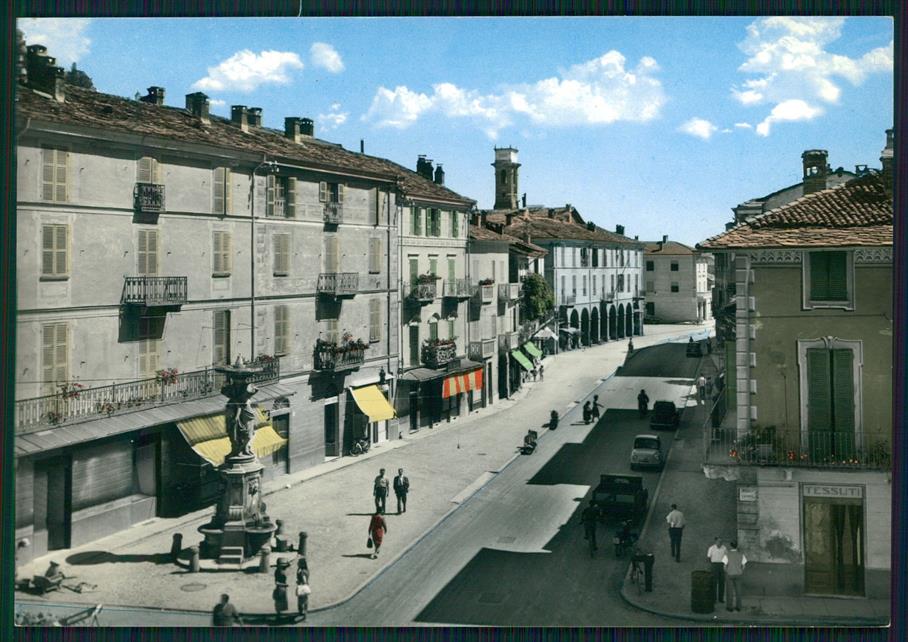 Cuneo Caraglio Via Roma Foto FG cartolina MZ1300 – fronte