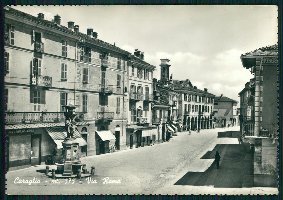 Cuneo Caraglio Via Roma Foto FG cartolina MZ1301 – fronte