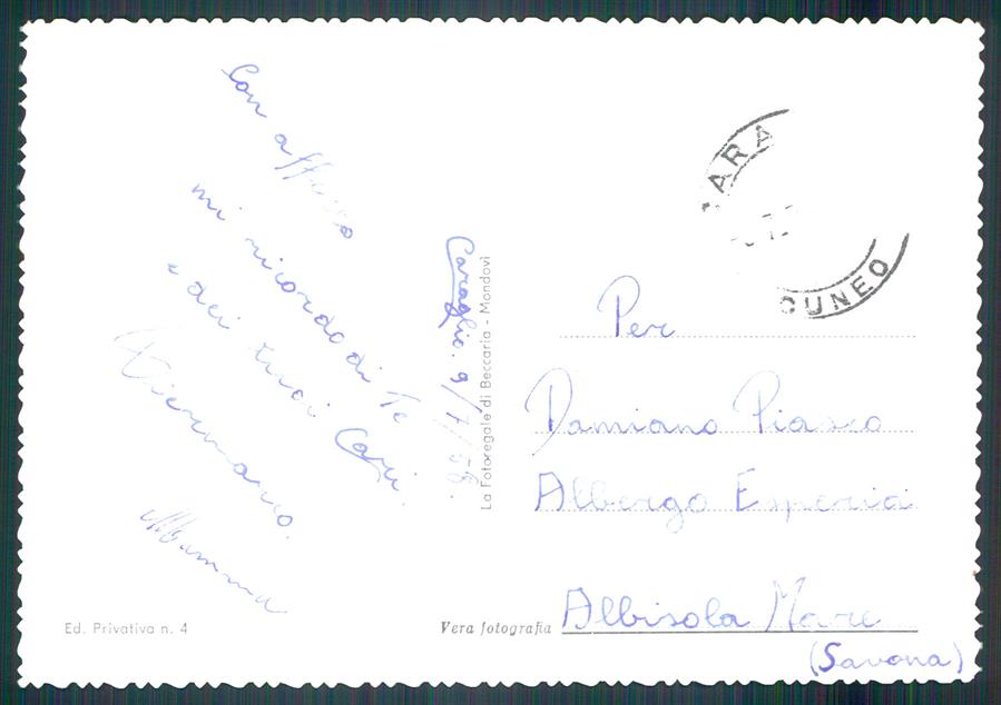Cuneo Caraglio Foto FG cartolina MZ1307 – retro