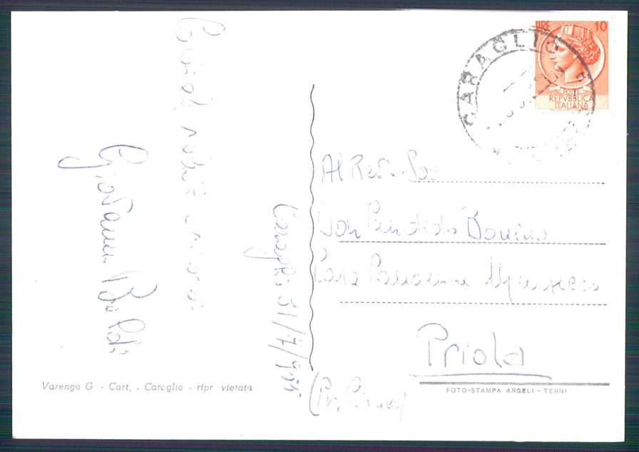 Cuneo Caraglio Foto FG cartolina MZ1314 – retro