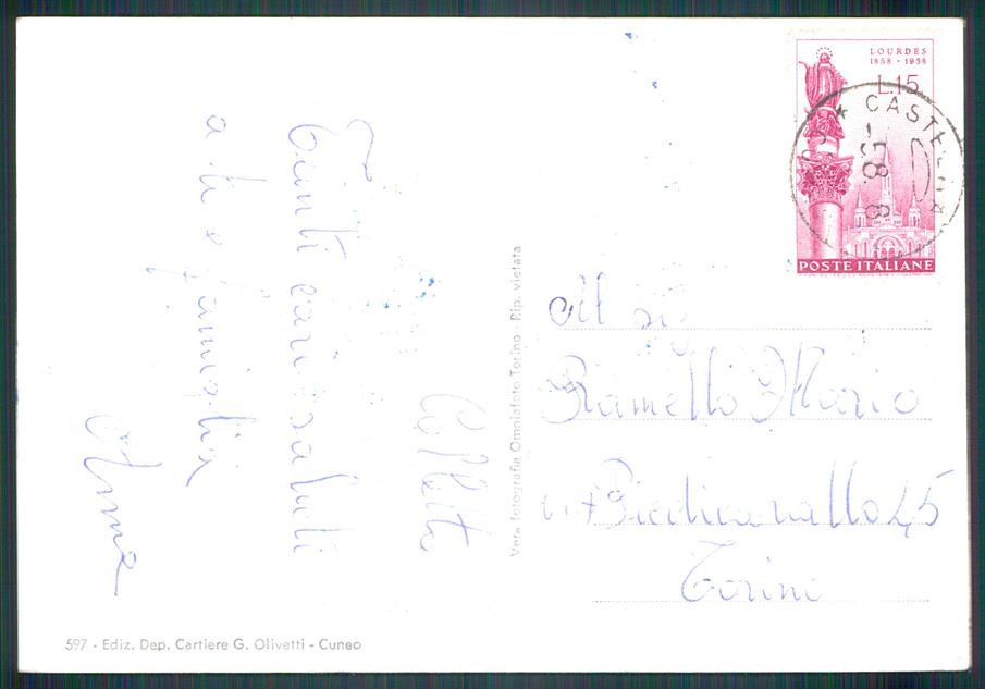 Cuneo Valle Grana Foto FG cartolina MZ1356 – retro