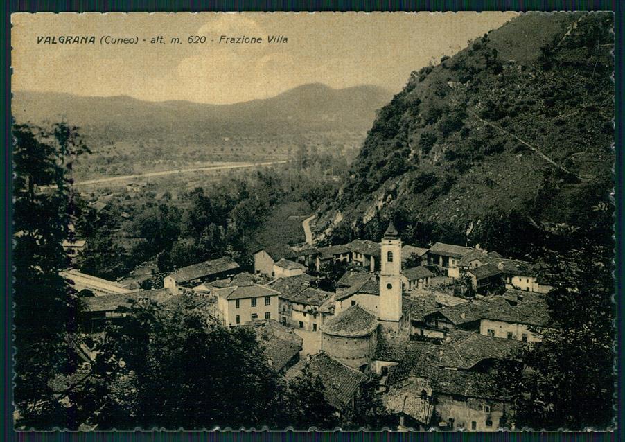 Cuneo Valgrana Villa FG cartolina MZ1371 – fronte