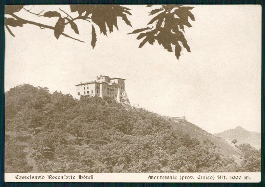 Cuneo Valgrana Montemale Castello PIEGA FG cartolina MZ1379 – fronte
