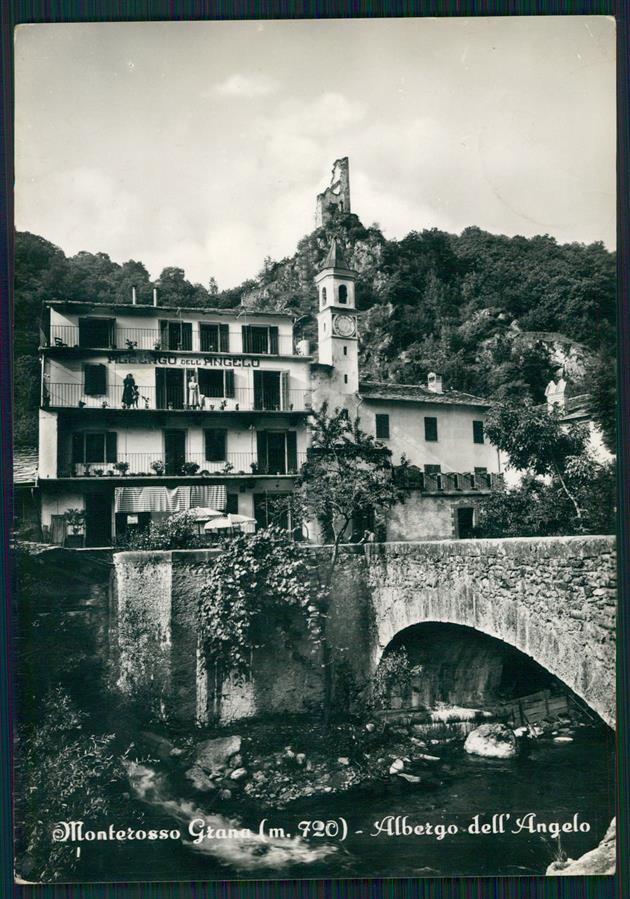 Cuneo Monterosso Grana Albergo dell'Angelo PIEGHINA Foto FG cartolina MZ1386 – fronte