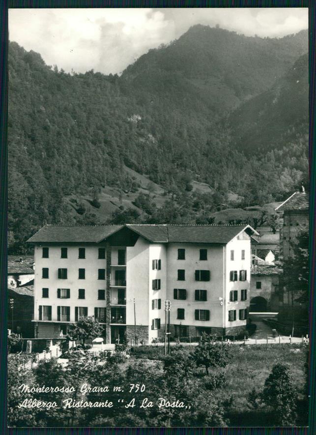 Cuneo Monterosso Grana Albergo La Posta Foto FG cartolina MZ1390 – fronte
