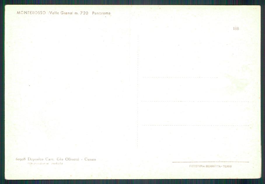 Cuneo Monterosso Grana FG cartolina MZ1394 – retro
