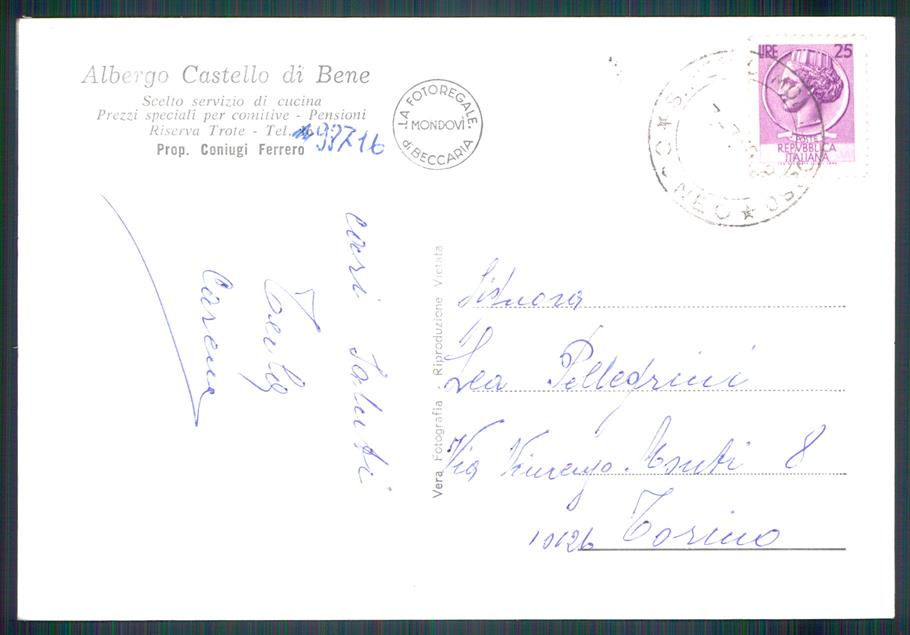Cuneo Monterosso Grana San Pietro Saluti da Foto FG cartolina MZ1402 – retro