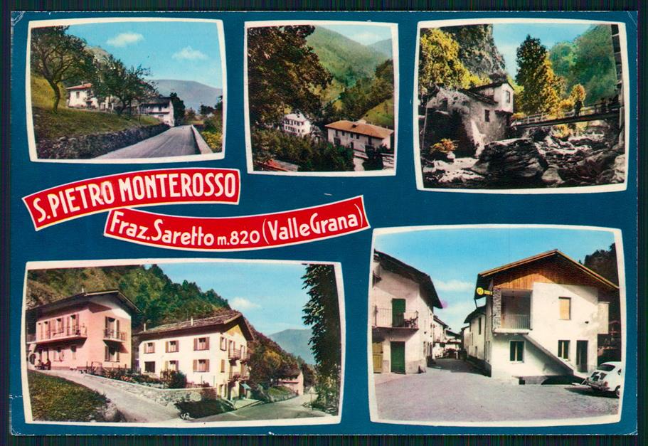 Cuneo Monterosso Grana San Pietro Saretto Foto FG cartolina MZ1410 – fronte