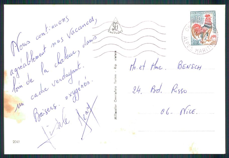 Cuneo Monterosso Grana San Pietro Saretto Foto FG cartolina MZ1410 – retro