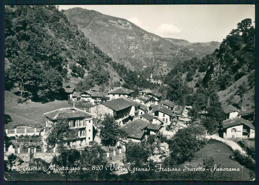 Cuneo Monterosso Grana San Pietro Saretto Foto FG cartolina MZ1419 – fronte