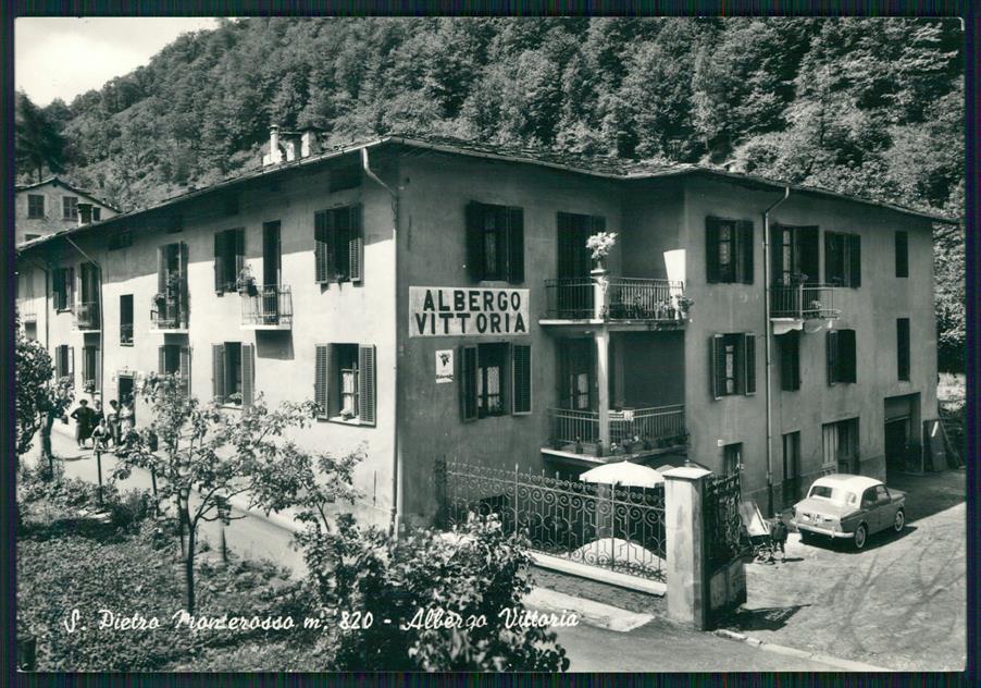 Cuneo Monterosso Grana San Pietro Albergo Vittoria Foto FG cartolina MZ1424 – fronte