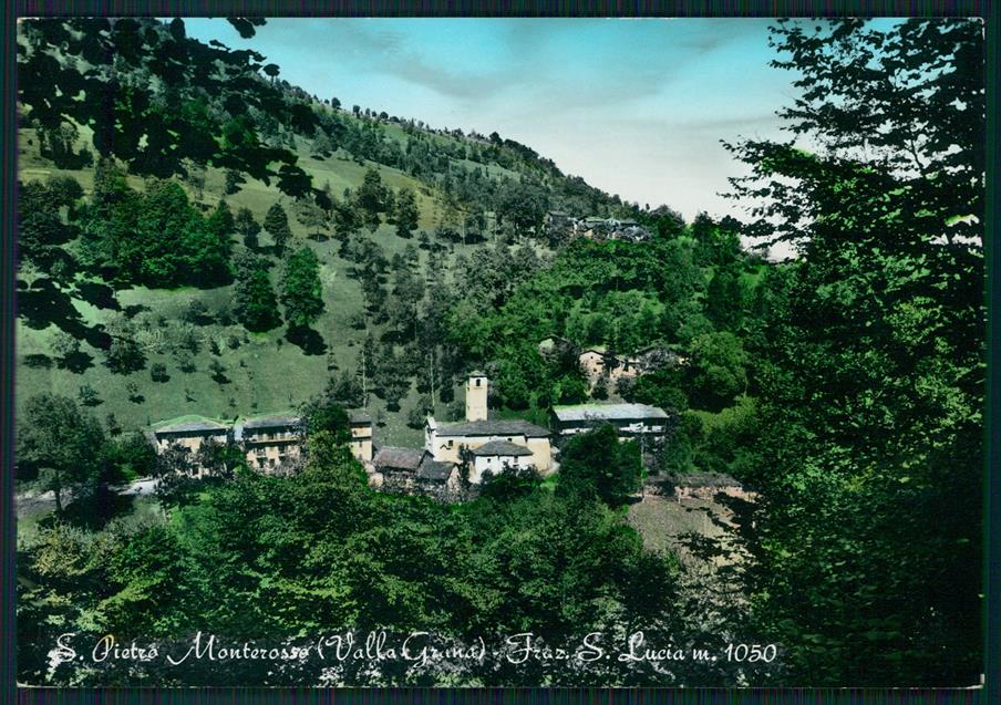 Cuneo Monterosso Grana San Pietro Santa Lucia Foto FG cartolina MZ1440 – fronte