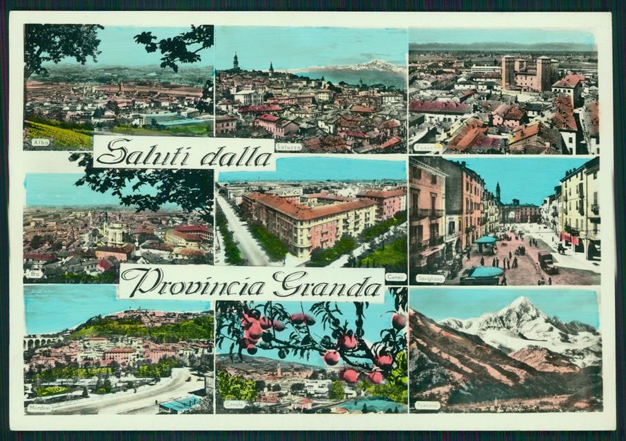 Cuneo Provincia Granda Saluti da Foto FG cartolina MZ1447 – fronte