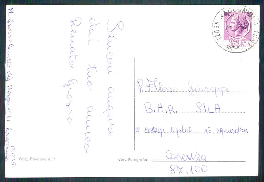 Cuneo Racconigi Borgo Santa Maria Foto FG cartolina MZ1468 – retro