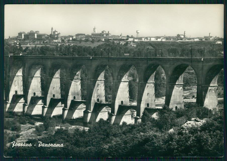 Cuneo Fossano Viadotto sulla Stura Foto FG cartolina MZ1487 – fronte