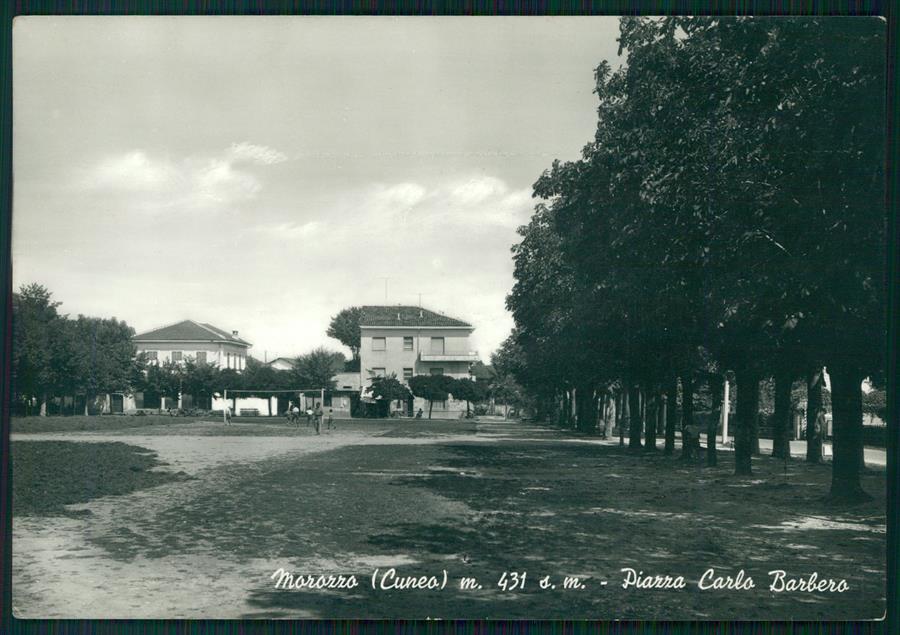Cuneo Morozzo Piazza Carlo Barbero Campo Sportivo Foto FG cartolina MZ1516 – fronte