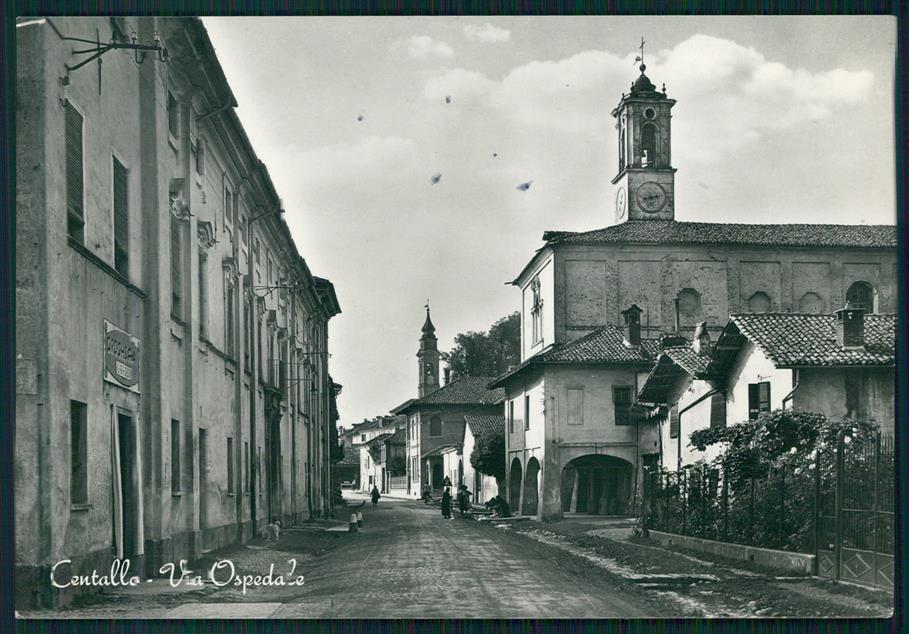 Cuneo Centallo Via Ospedale Foto FG cartolina MZ1528 – fronte