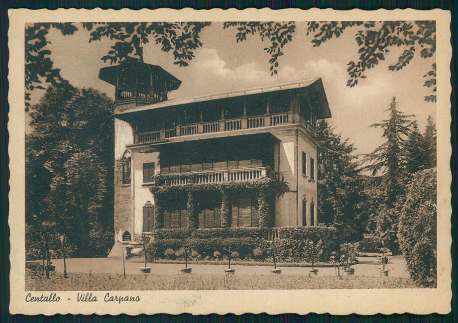 Cuneo Centallo Villa Carpano PIEGA FG cartolina MZ1530 – fronte