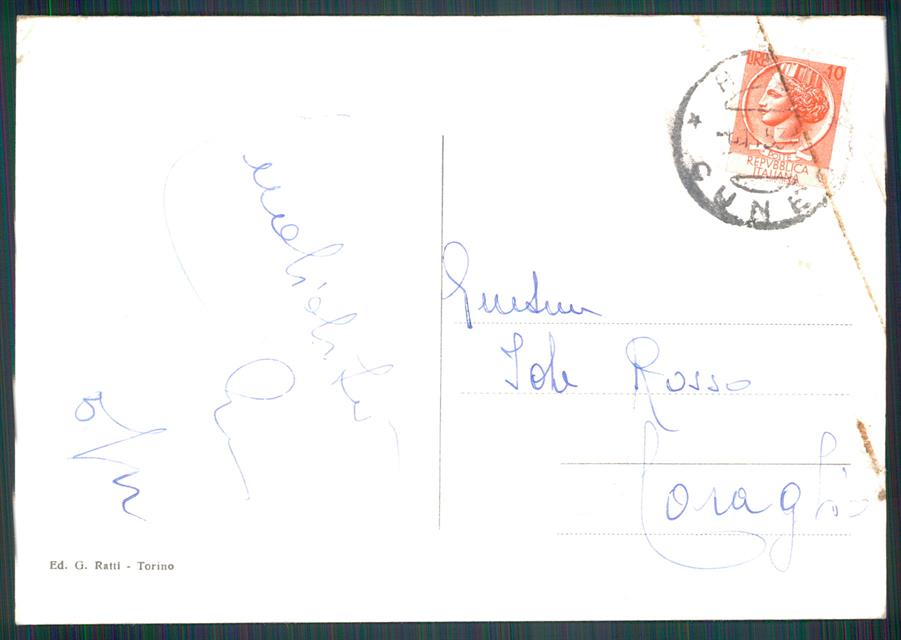 Cuneo Bra Saluti da PIEGHE Foto FG cartolina MZ1546 – retro
