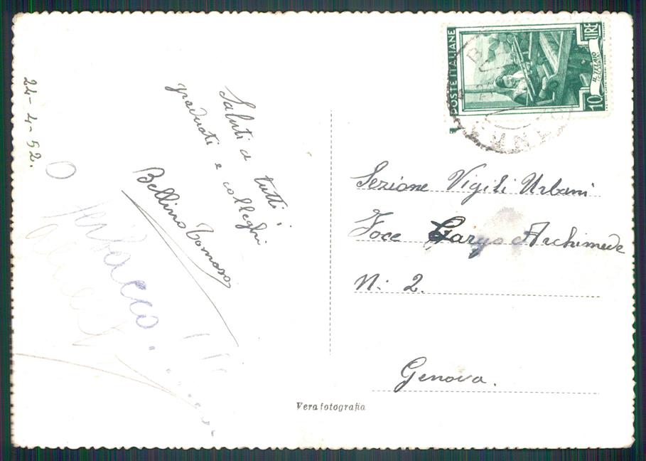Cuneo Bra Via Vittorio Emanuele II Foto FG cartolina MZ1549 – retro